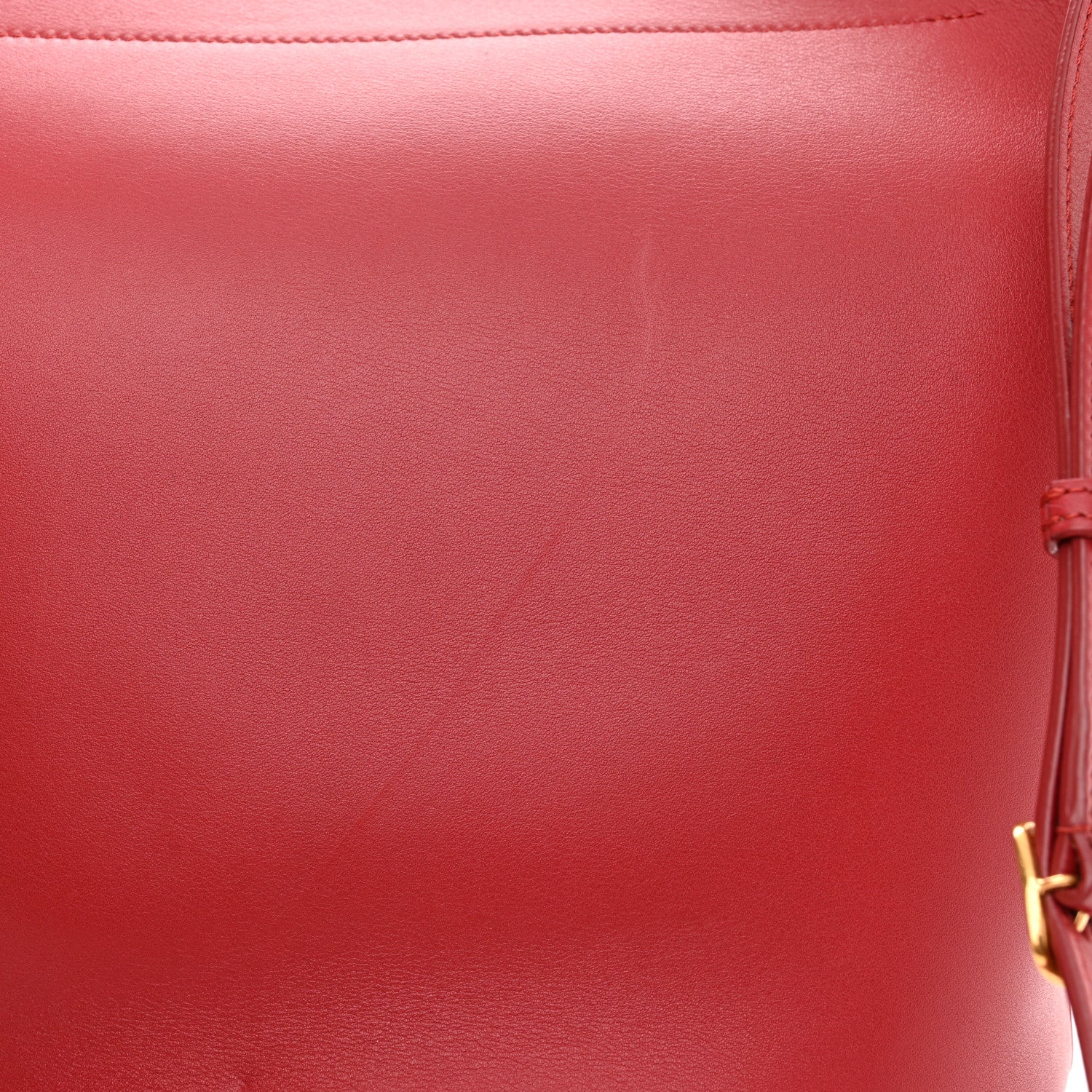 Celine Smooth Calfskin Clasp Bucket Bag Red 11 of 14