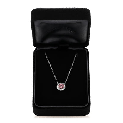 Tiffany Platinum Diamond Pink Tourmaline Soleste Pendant Necklace 8 of 8