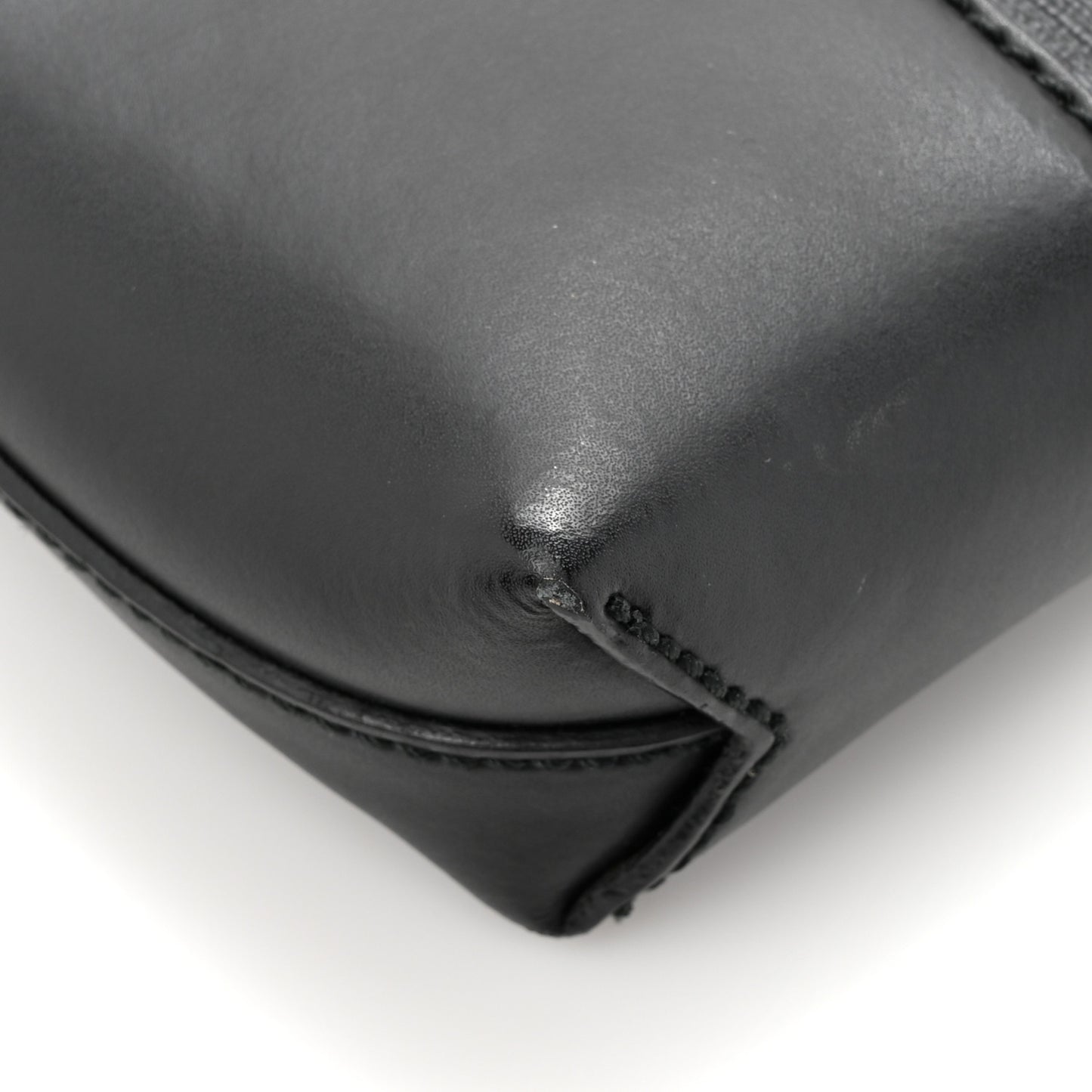 Soft GG Supreme Monogram Appia Calfskin Web East West Messenger Bag Black Grey