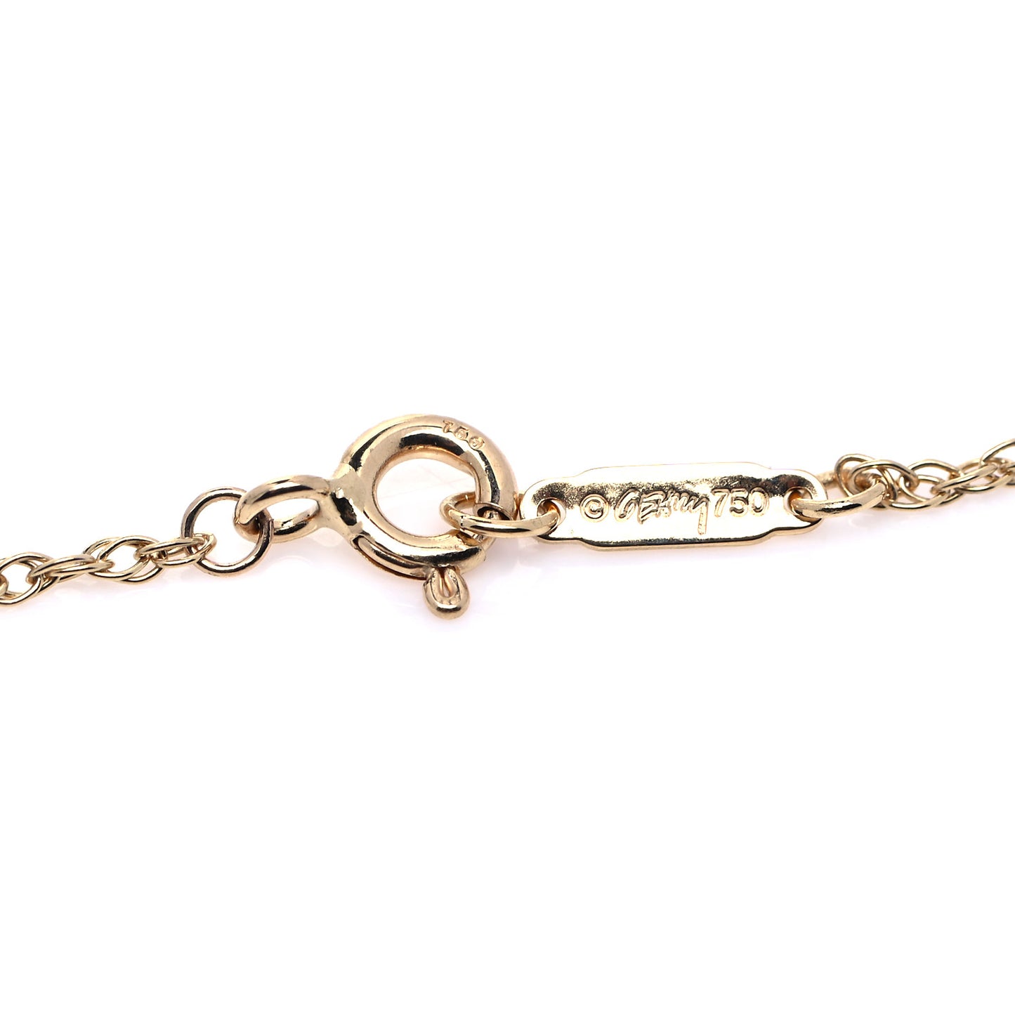 18K Yellow Gold Jade Frank Gehry Fish Pendant Necklace