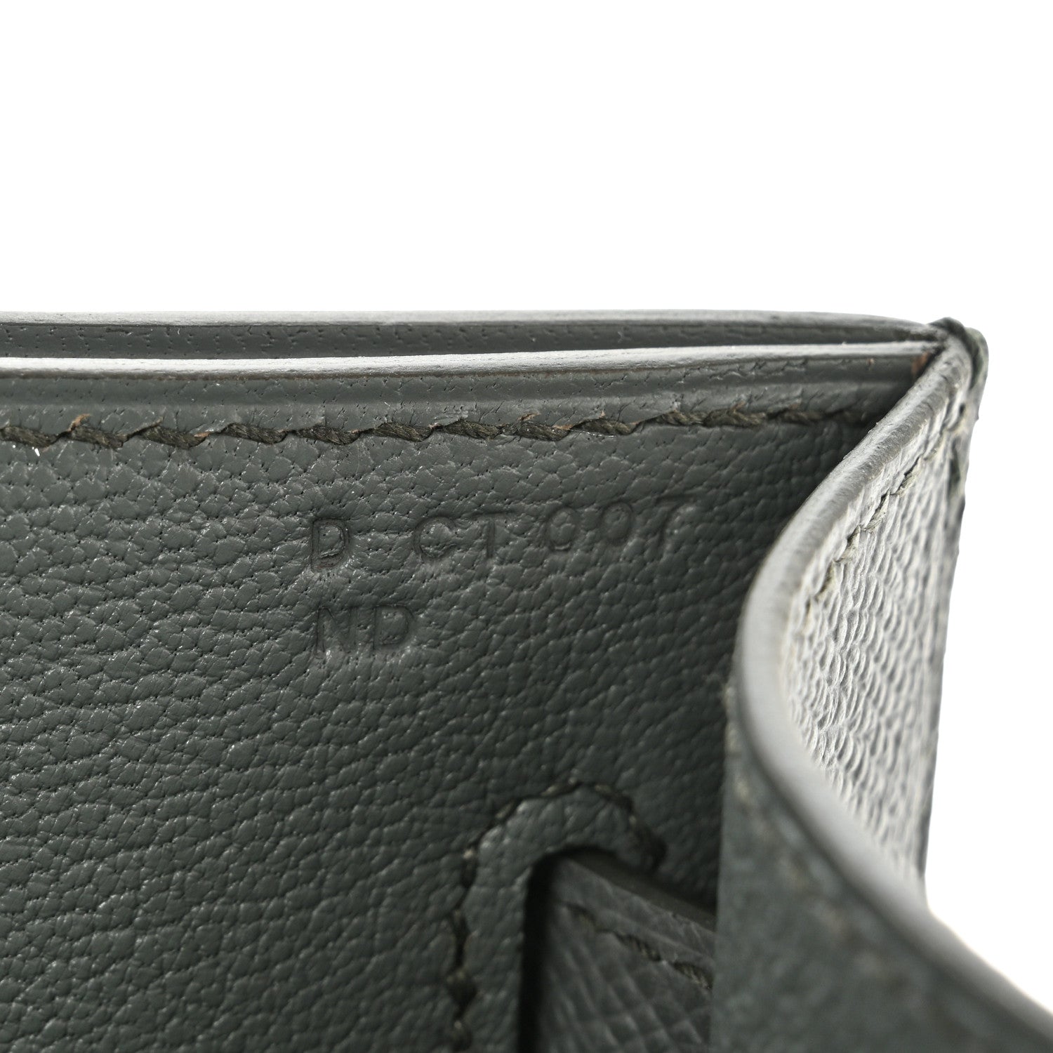 Hermes Epsom Kelly Depeches 25 Pouch Vert Amande 7 of 9
