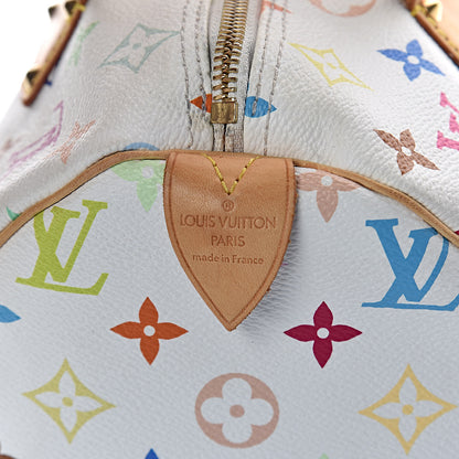 Louis Vuitton Monogram Multicolor Speedy 30 White 6 of 8