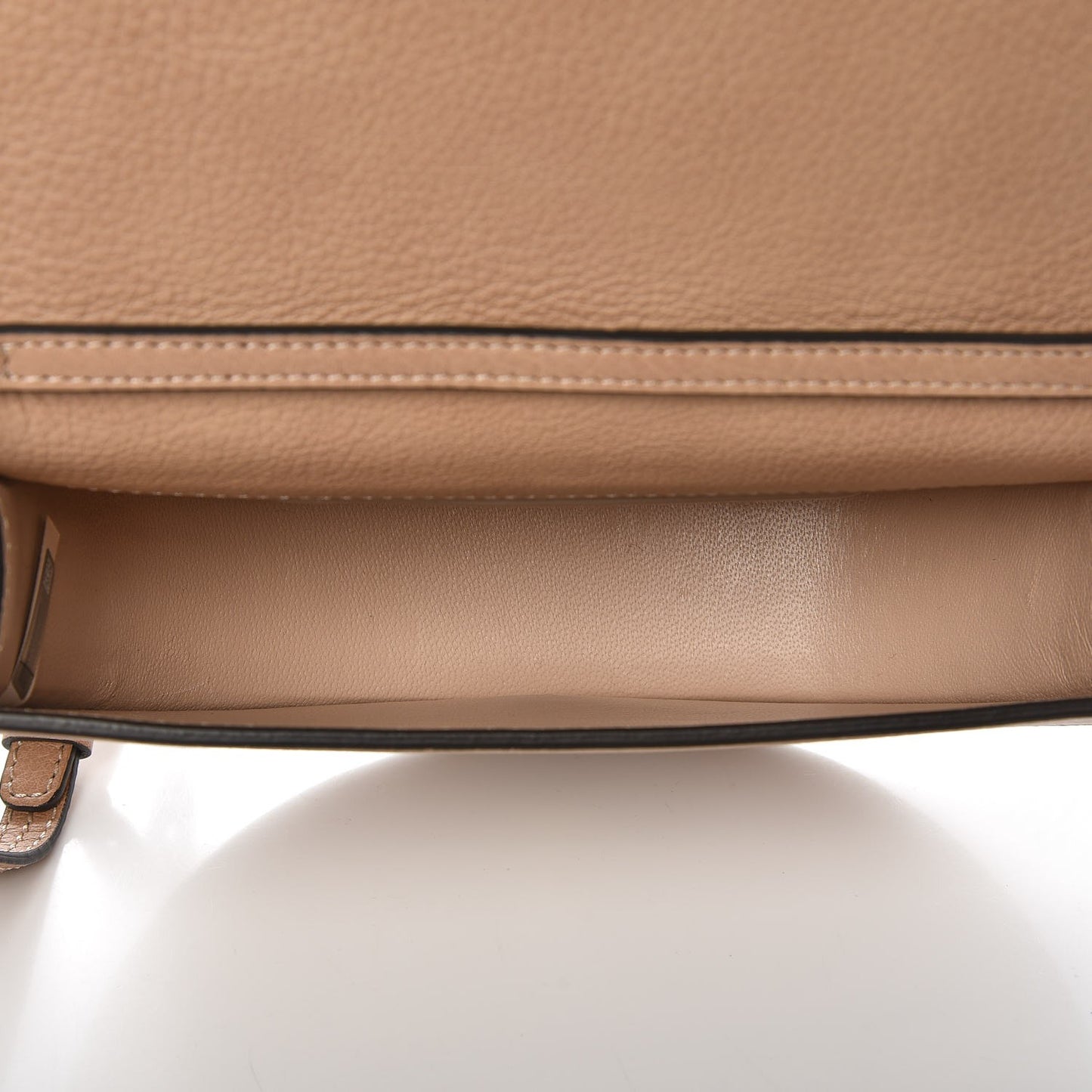 Calfskin Small Nile Bracelet Minaudiere Bag Biscotti Beige