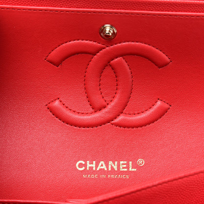 Chanel Caviar Quilted Medium Double Flap Red 6 of 11
