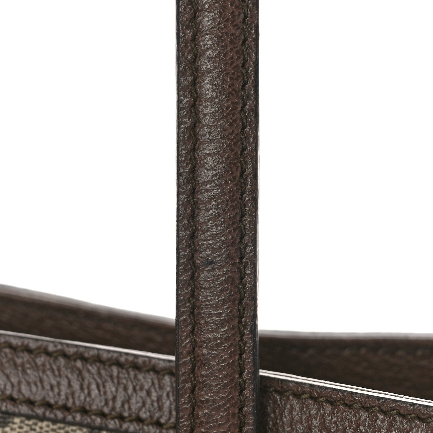 Gucci GG Supreme Monogram Textured Calfskin Web Medium Ophidia Shopping Tote Beige Ebony New Acero 8 of 10