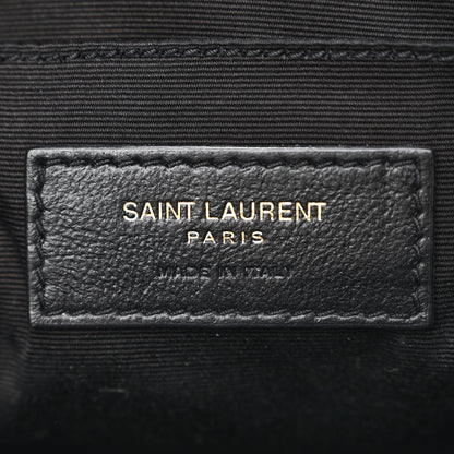 Saint Laurent Calfskin Matelasse Monogram Lou Camera Bag Black 6 of 11