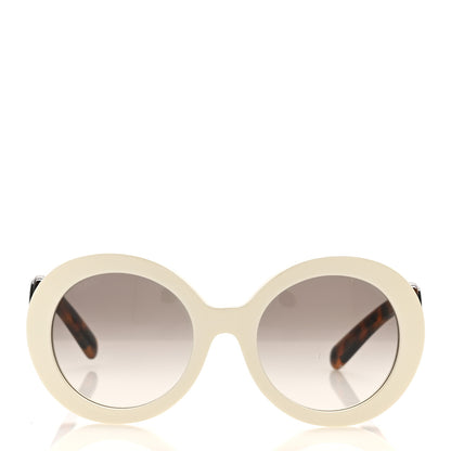 Prada Baroque SPR 27N Round Sunglasses Ivory Tortoise 2 of 9