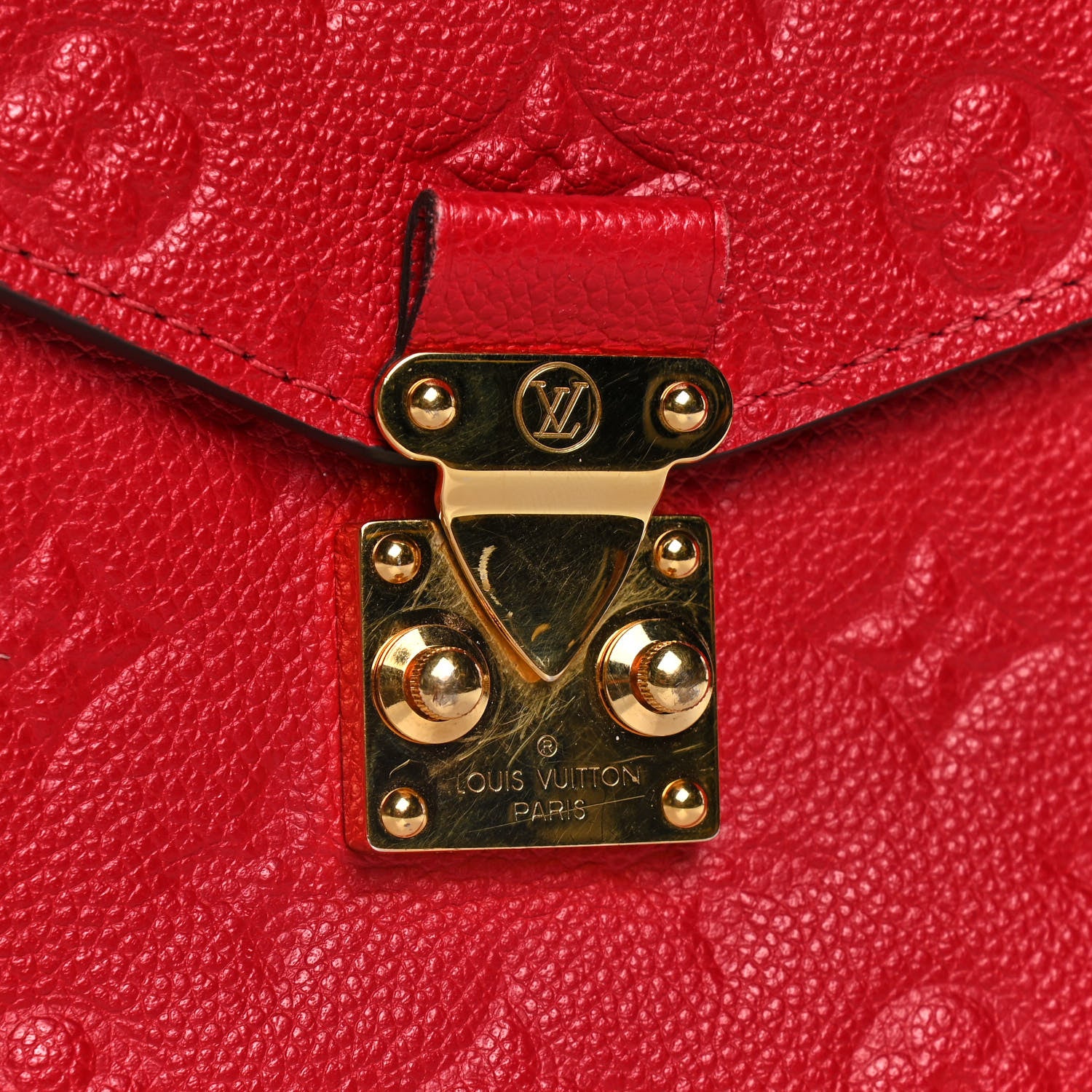 Louis Vuitton Empreinte Pochette Metis Scarlet 7 of 9