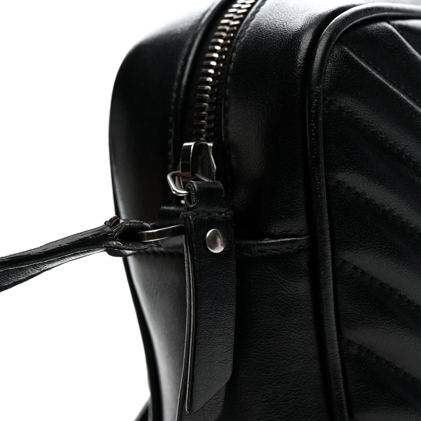 Calfskin Matelasse Monogram Lou Camera Bag Black