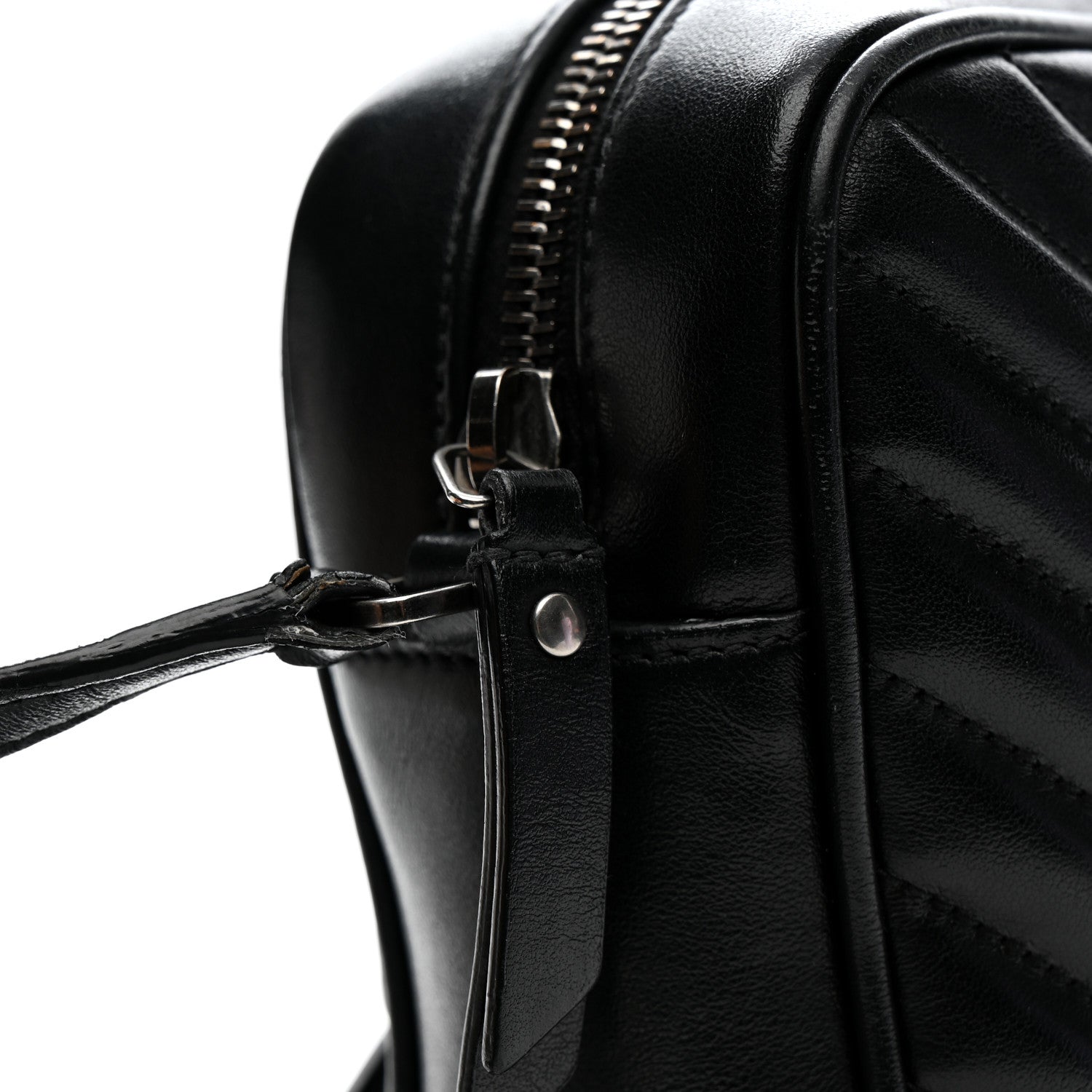 Saint Laurent Calfskin Matelasse Monogram Lou Camera Bag Black 16 of 21