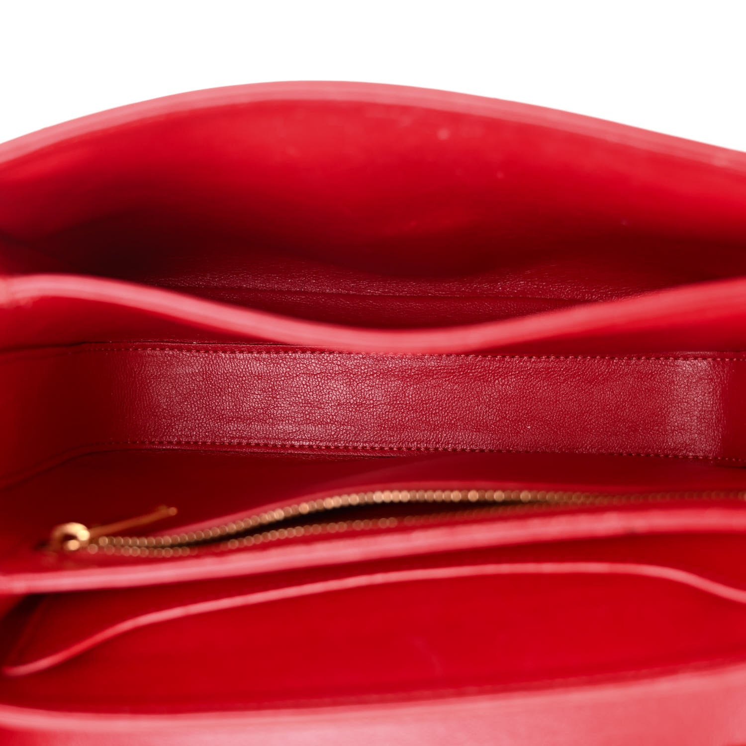 Celine Shiny Calfskin Medium C Bag Red 5 of 16