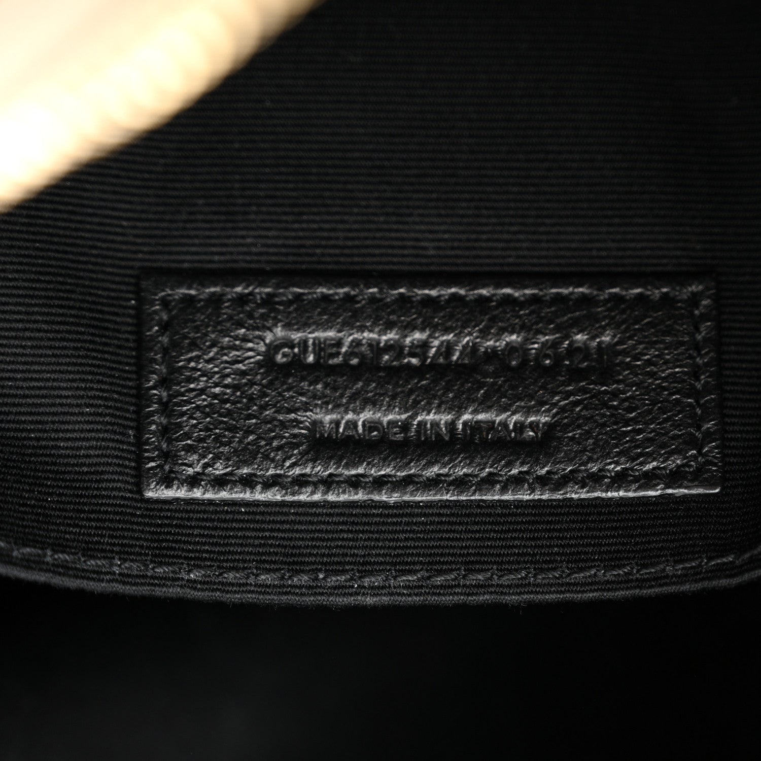 Saint Laurent Calfskin Matelasse Monogram Lou Camera Bag Dark Beige 7 of 11