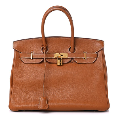 Hermes Togo Birkin 35 Gold 1 of 17