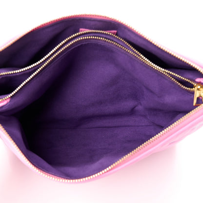 Louis Vuitton LOUIS VUITTON Lambskin Embossed Monogram Vuittamins Coussin PM Rose Violet 7 of 11