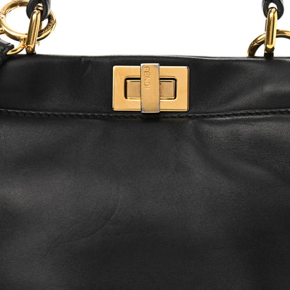 Fendi Nappa Mini Peekaboo Iconic Satchel Black 8 of 15