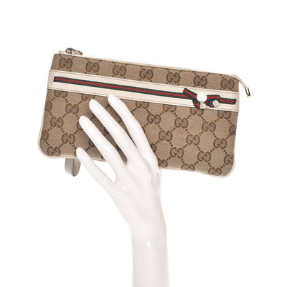 Gucci Monogram Mayfair Wristlet Off White 2 of 7