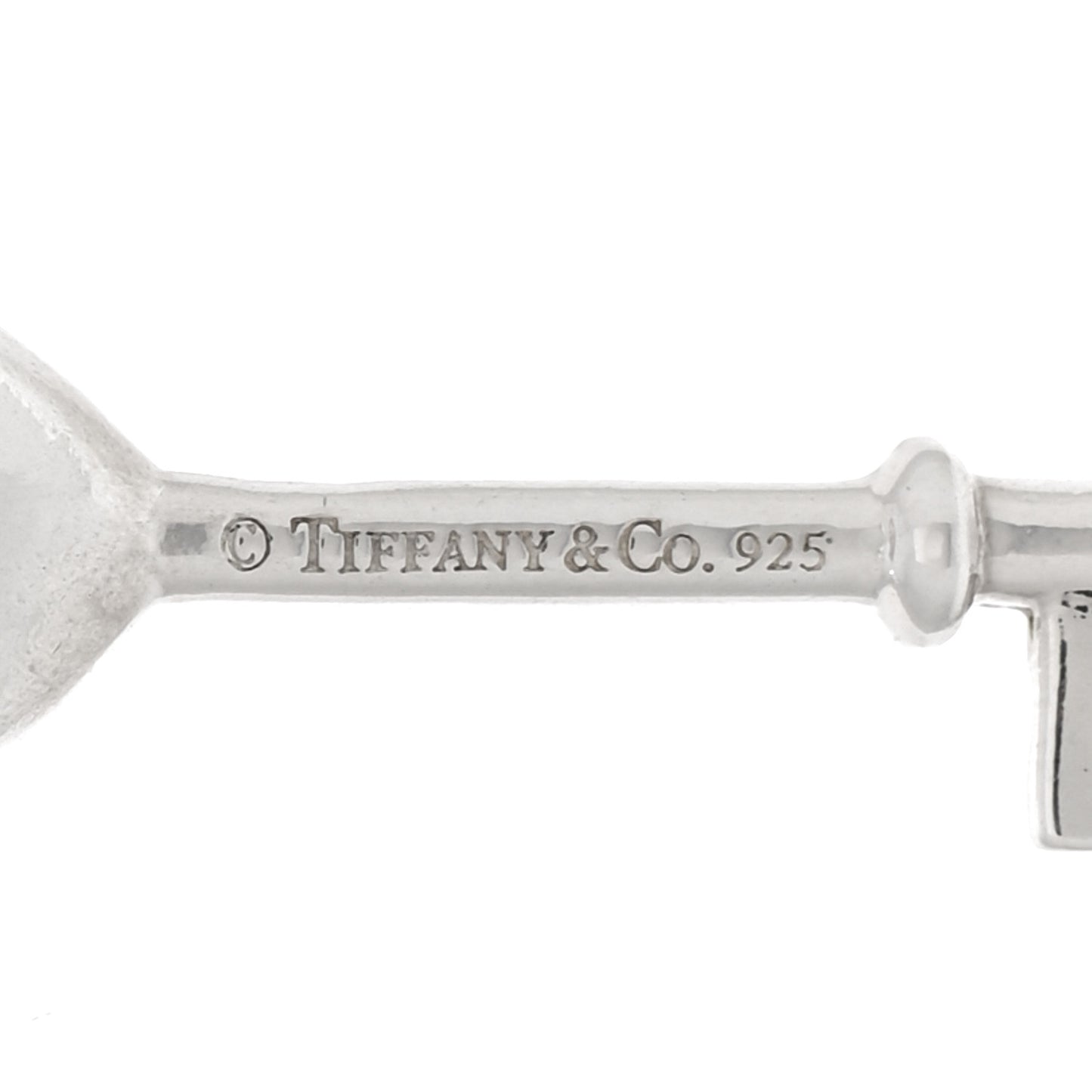 Sterling Silver Diamond Heart Key Pendant