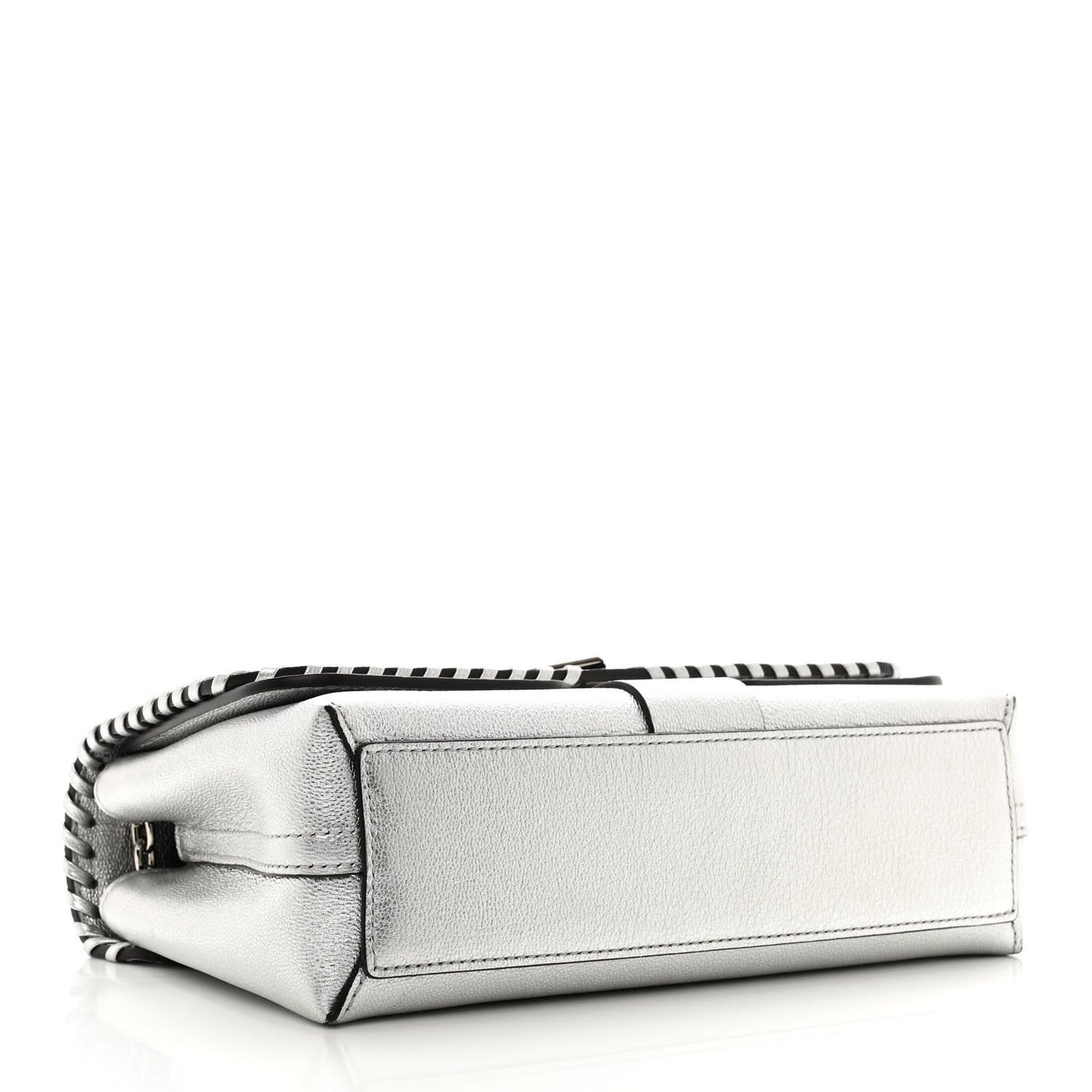 Cuir Plume Ecume Very Chain Bag Argent
