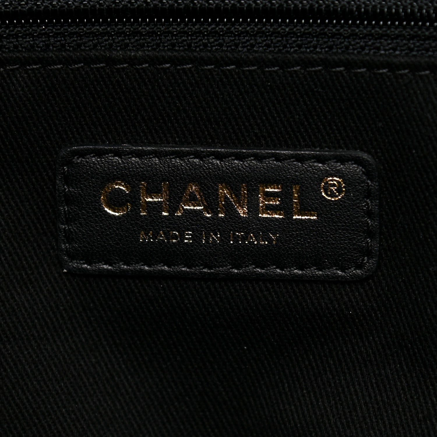 Chanel Canvas Chevron Cuba Patchwork Shopper Tote Black 6 of 10