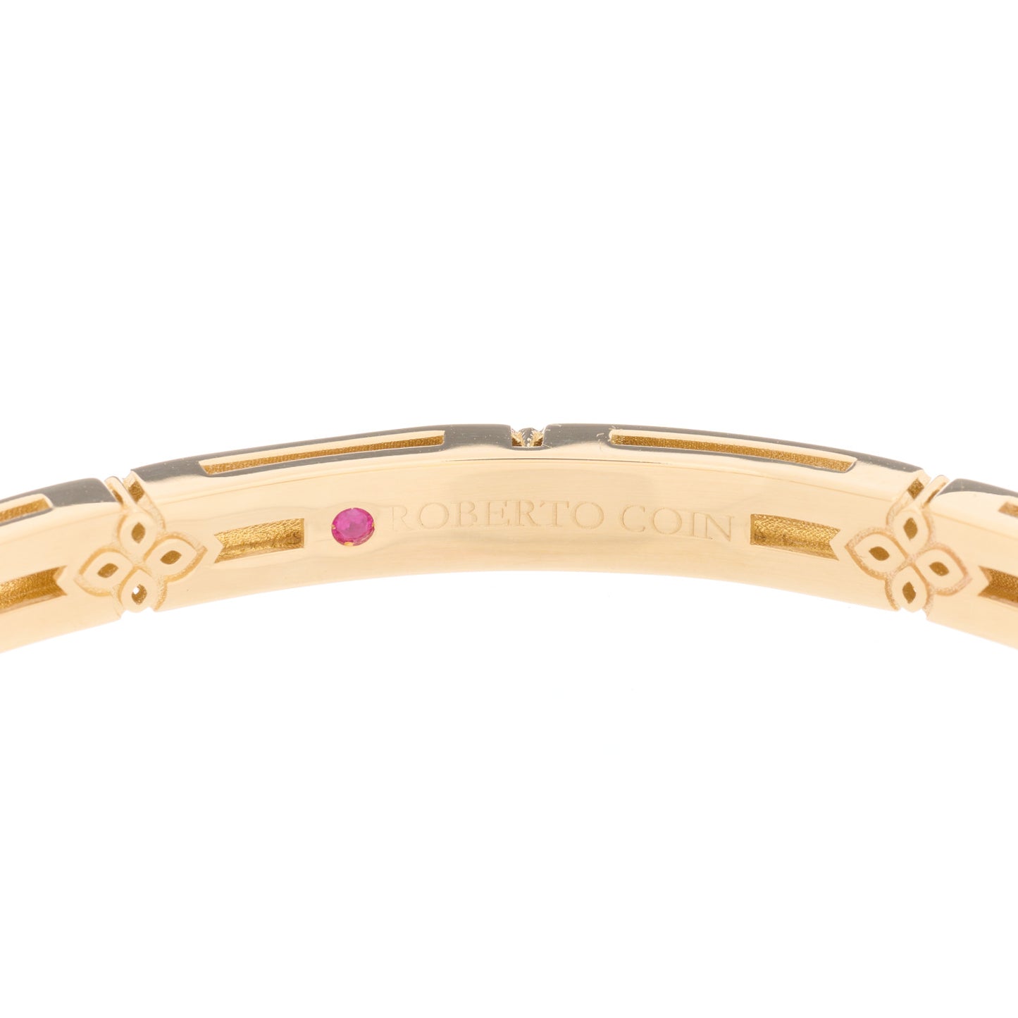 18K Yellow Gold Narrow Love in Verona Bangle Bracelet