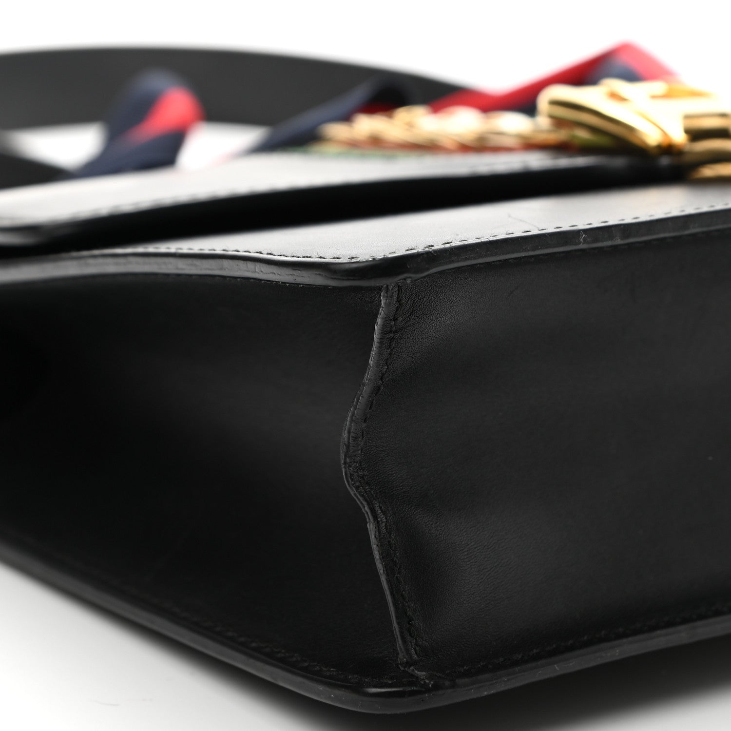 Gucci Calfskin Small Sylvie Shoulder Bag Black 9 of 18