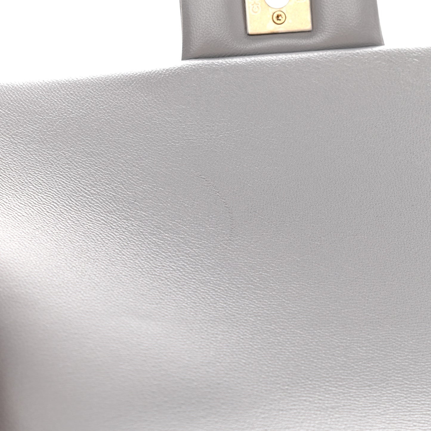 Lambskin Quilted Crush On Chains Flap Bag Grey