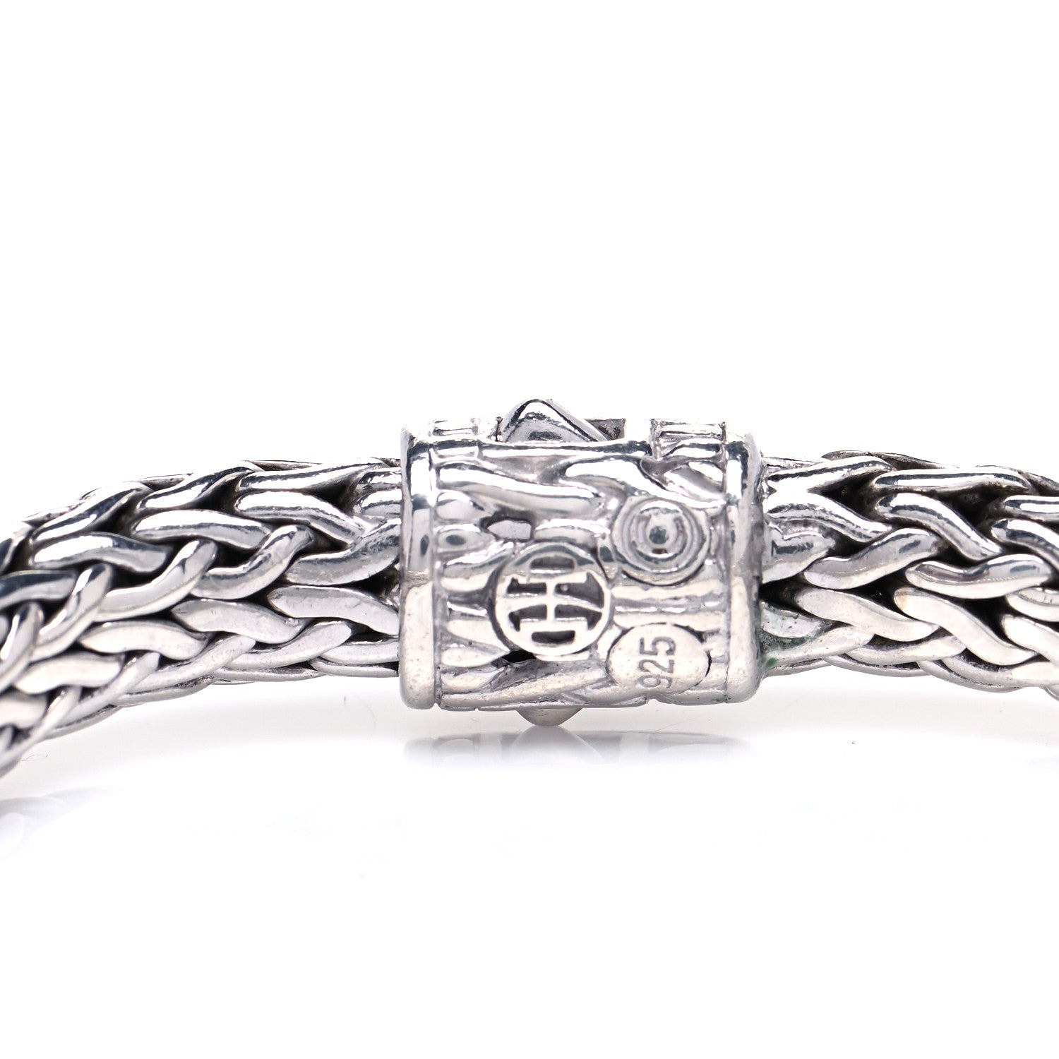 John Hardy Sterling Silver Diamond 7mm Classic Chain Bracelet 5 of 7