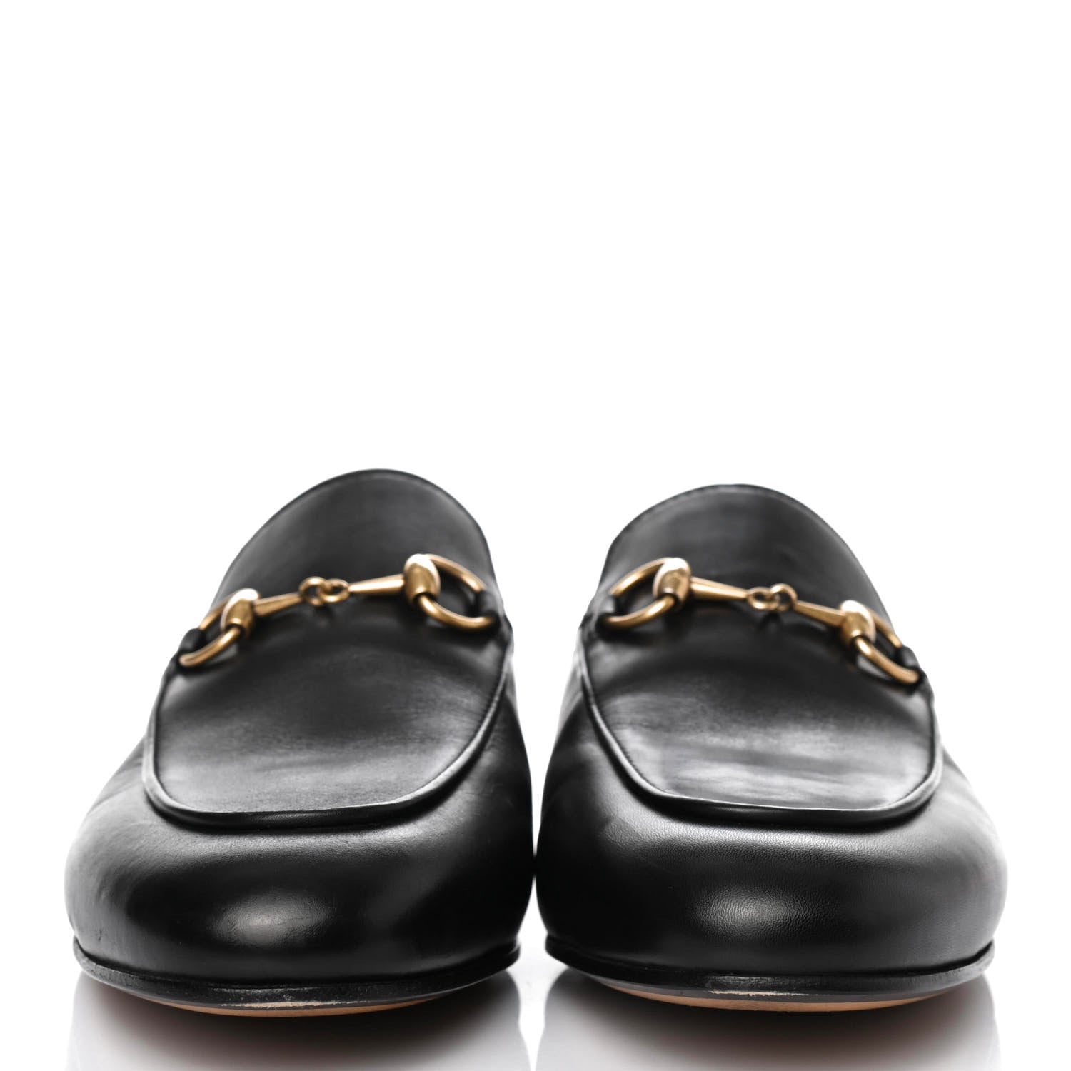 Gucci Calfskin Womens Princetown Slippers 35.5 Black 2 of 4
