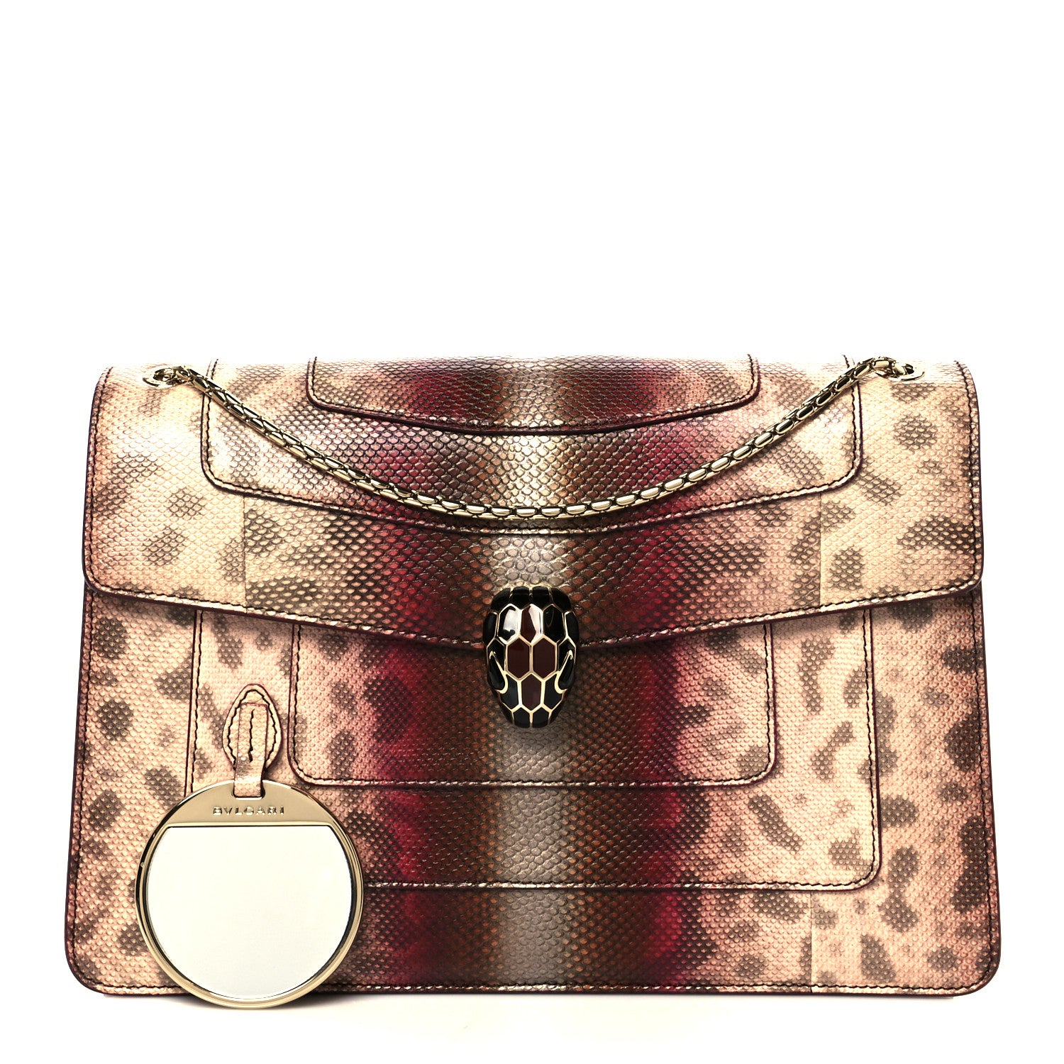 Bulgari Karung Serpenti Forever Crossbody Burgundy 3 of 12