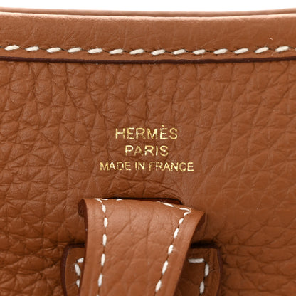 Hermes Taurillon Clemence Evelyne TPM Gold 6 of 11