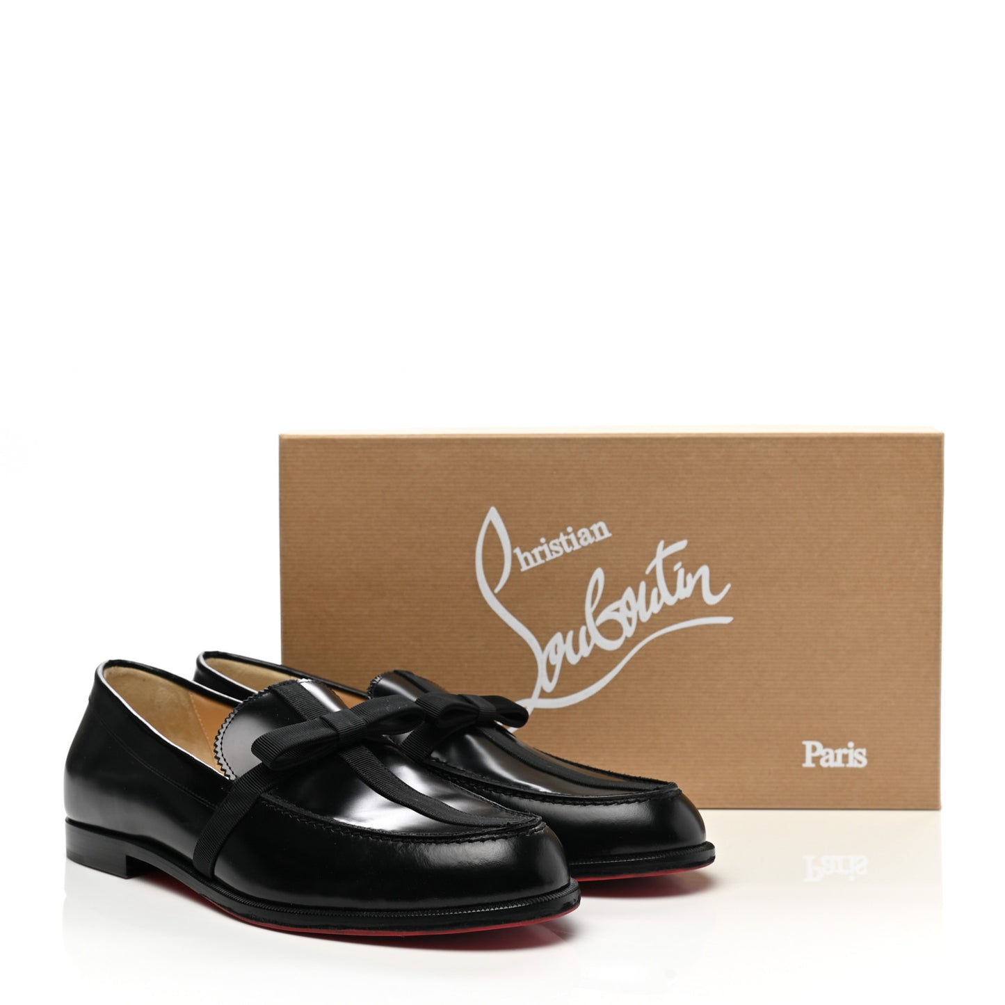 Calfskin Abrasivato Regalito Loafers 40.5 Black
