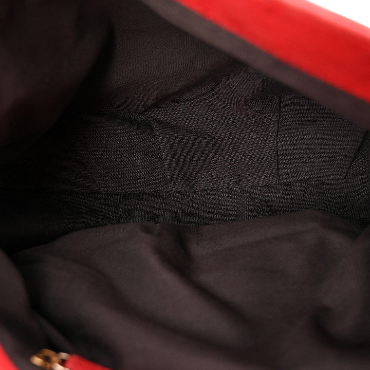 Fendi Crinkled Lambskin Mia Shoulder Flap Red 5 of 10