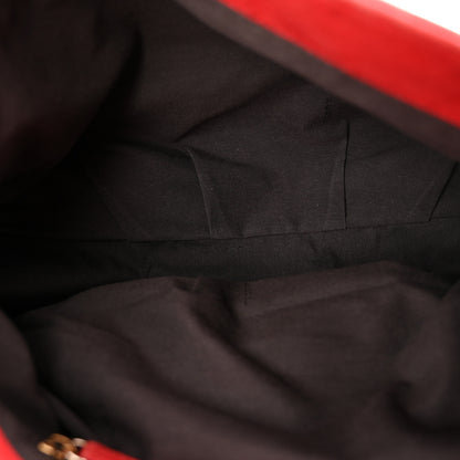 Fendi Crinkled Lambskin Mia Shoulder Flap Red 5 of 10