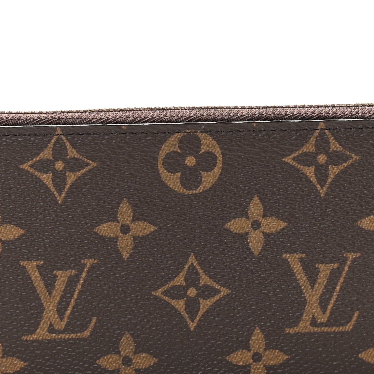 Monogram Clemence Wallet Rose Ballerine