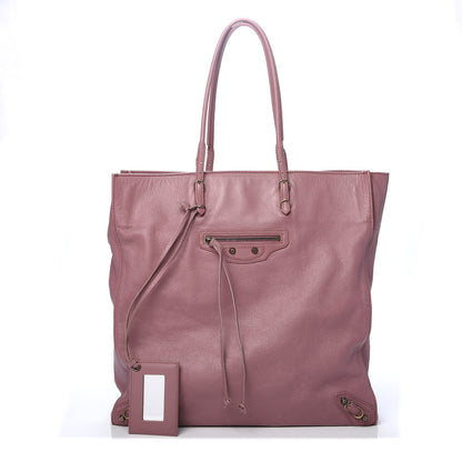 Balenciaga Calfskin Papier Ledger Tote Pink 1 of 10