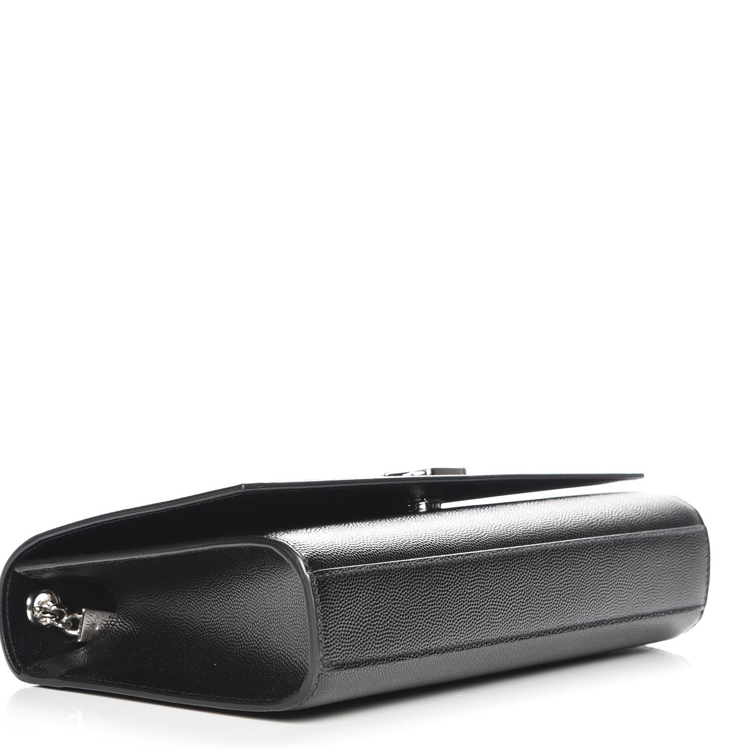 Saint Laurent Grain De Poudre Medium Classic Monogram Kate Satchel Black 4 of 6