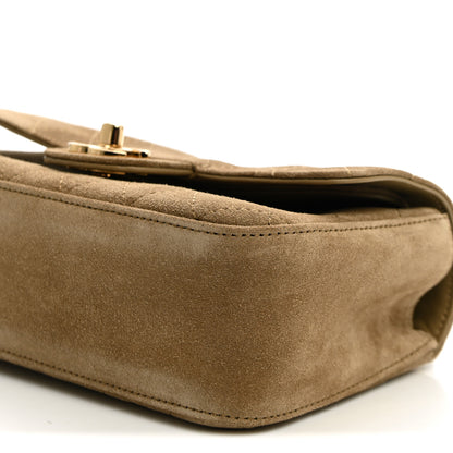 Chanel Suede Calfskin Mini Souplissimo Flap Dark Beige 10 of 11