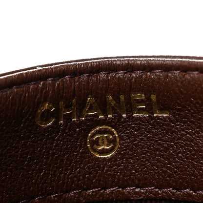 Chanel Lambskin Quilted Card Holder Burgundy 6 of 8