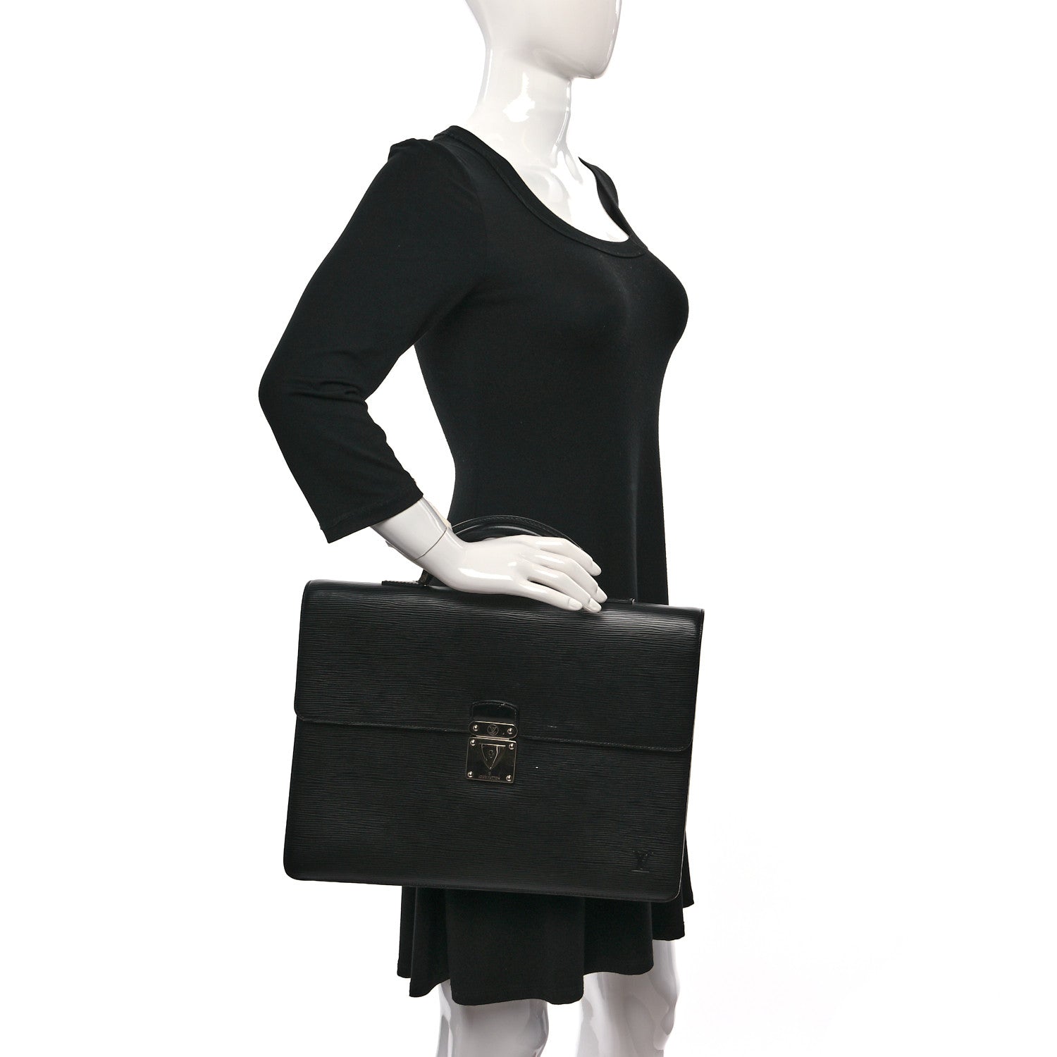 Louis Vuitton Epi Robusto 1 Compartment Briefcase Black 2 of 11