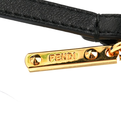 Fendi Shiny Nappa Goat Fox Fur Studded Punkito Karlito Bag Charm White Black Blue Neon 3 of 4
