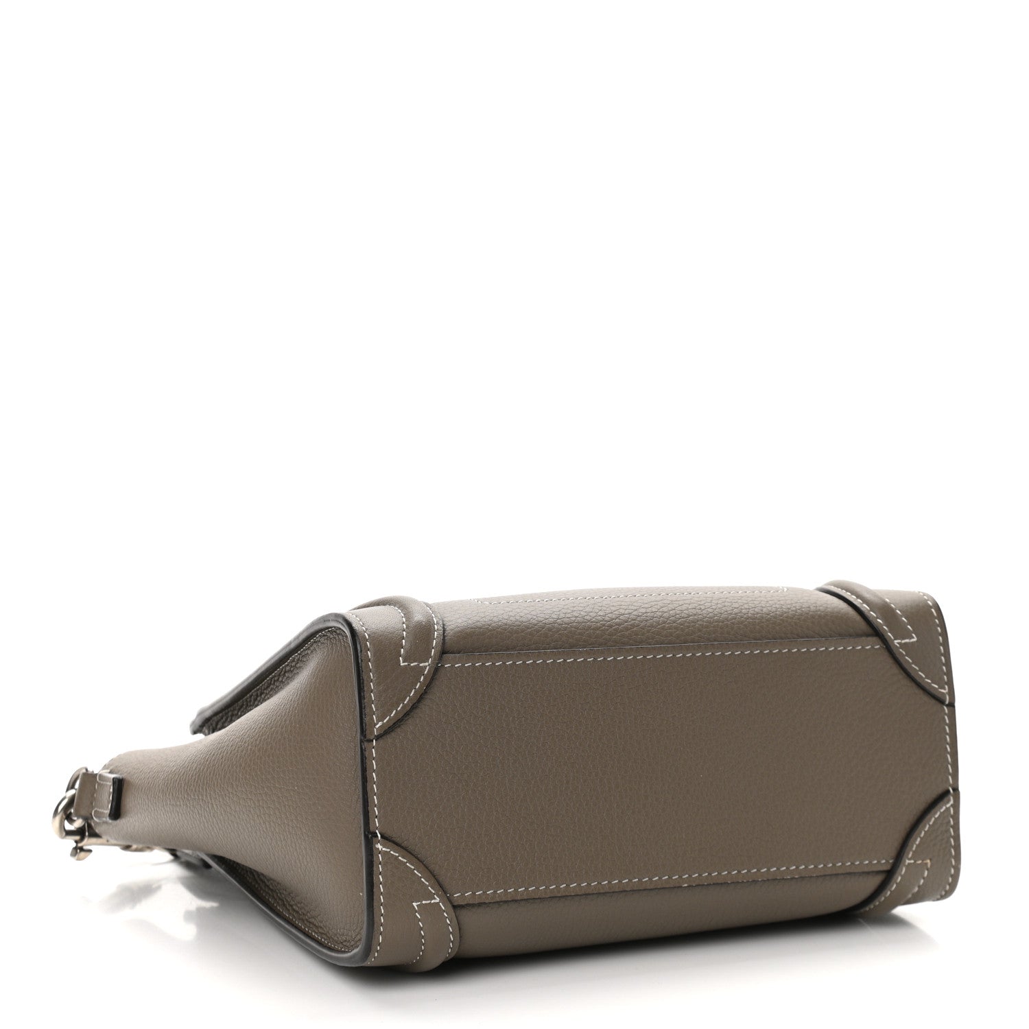 Celine Drummed Calfskin Nano Luggage Souris 4 of 12