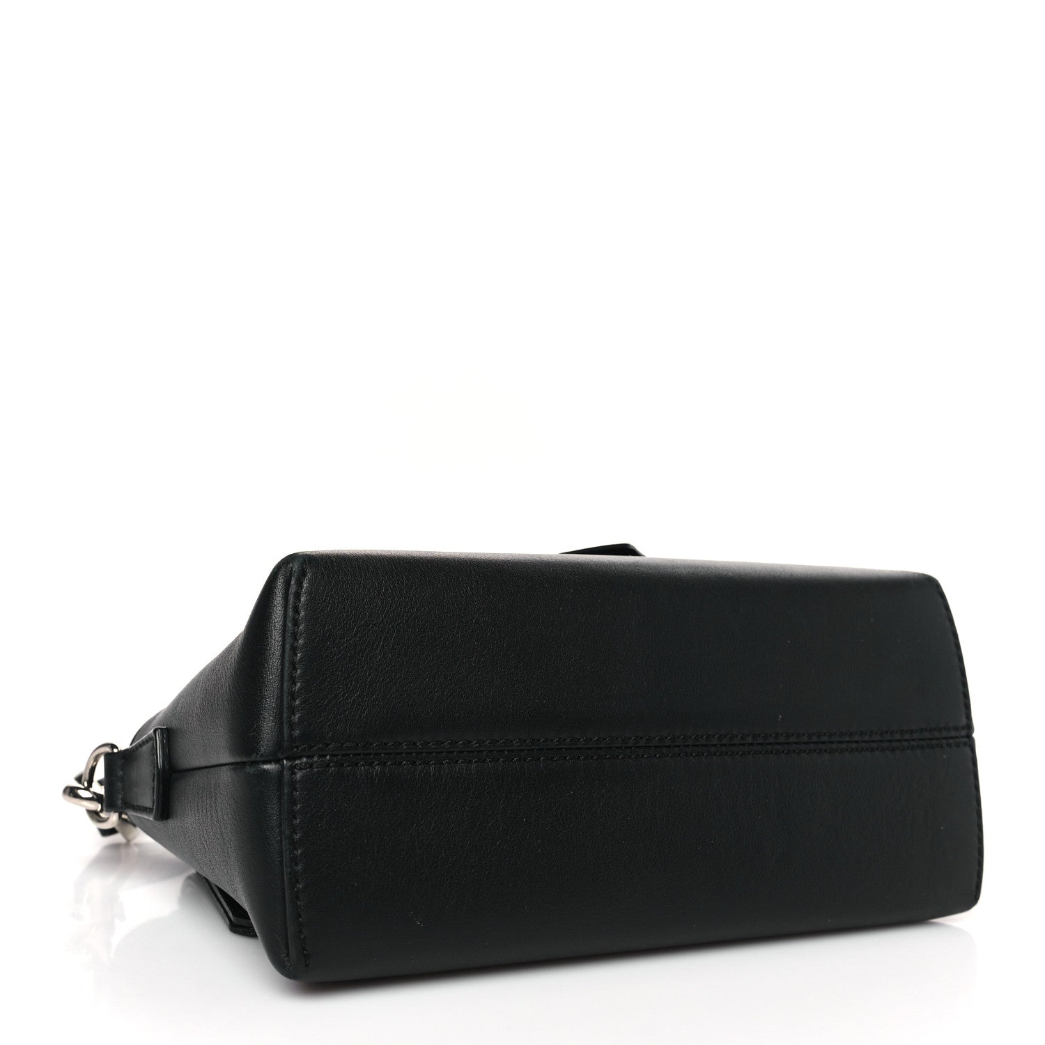 Fendi Vitello Dolce Bi-Color FF 1974 Embossed Mini By The Way Boston Bag Black Maya 4 of 9