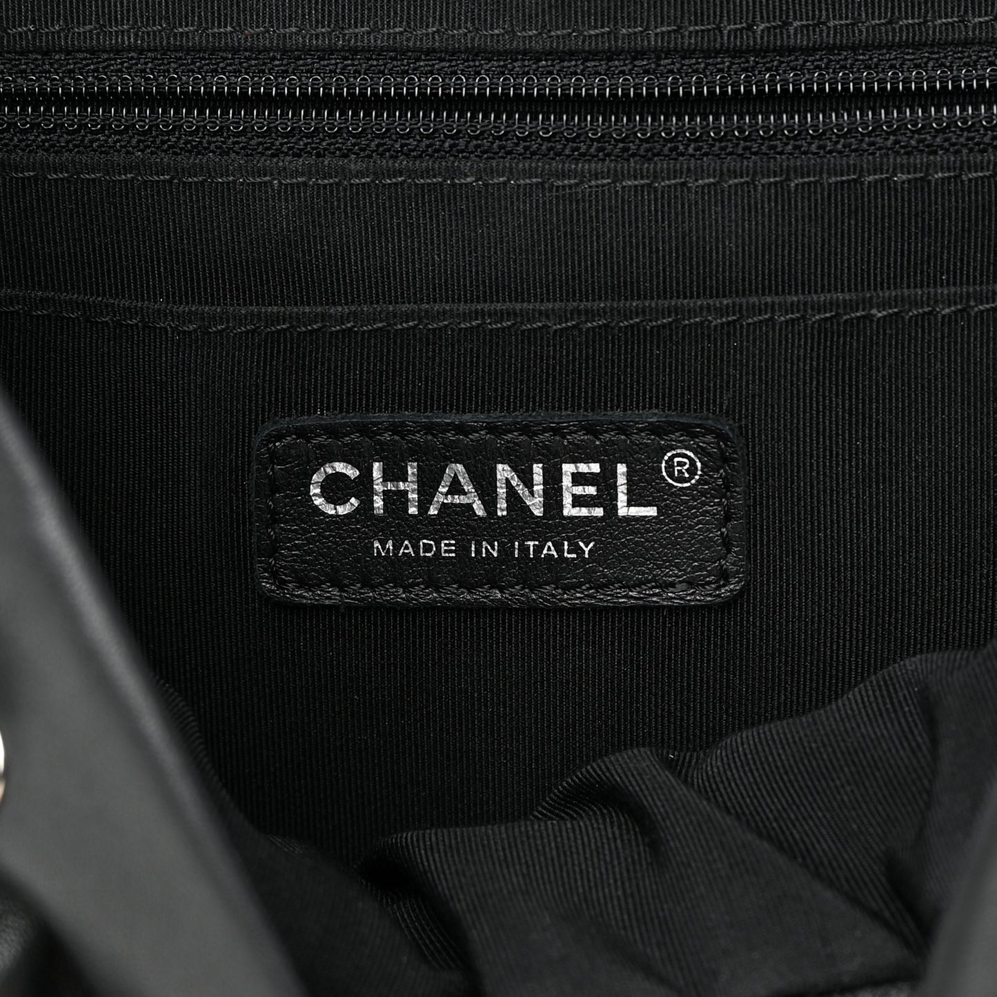 Calfskin Chevron Quilted Large Urban Spirit Backpack Black