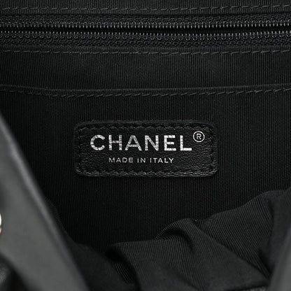 Chanel Calfskin Chevron Quilted Large Urban Spirit Backpack Black 6 of 13