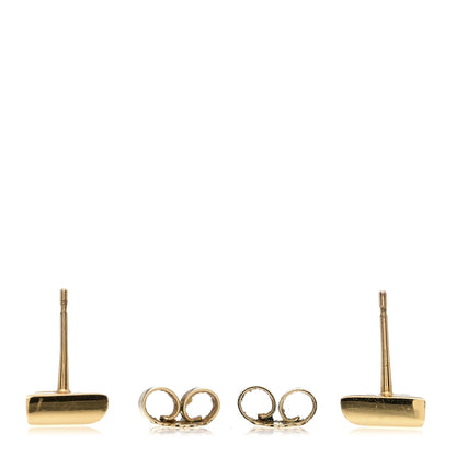 Louis Vuitton Brass Essential V Stud Earrings Gold 3 of 4