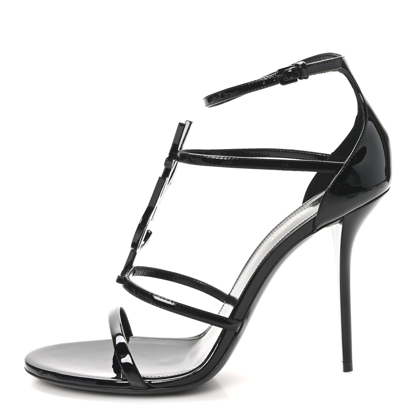 Patent Cassandra 100 Ankle Strap Sandals 41 Black