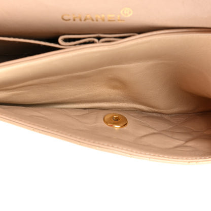 Chanel Lambskin Quilted Small Double Flap Beige 6 of 23