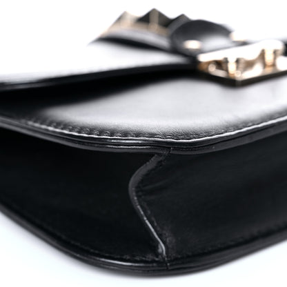 Valentino Garavani Vitello Small Glam Lock Rockstud Flap Black 7 of 18