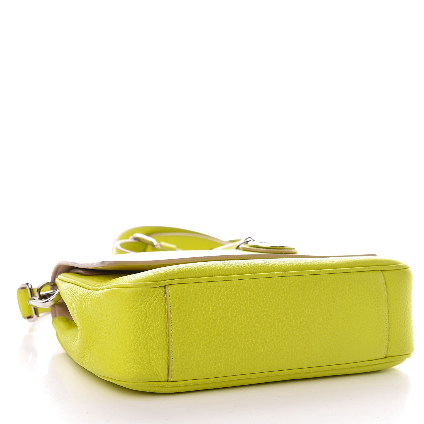 Smooth Calfskin Mini Be Dior Flap Vert Acide