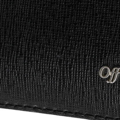 Off-White Saffiano Sculpture Binder Clip Shoulder Bag Black 16 of 22
